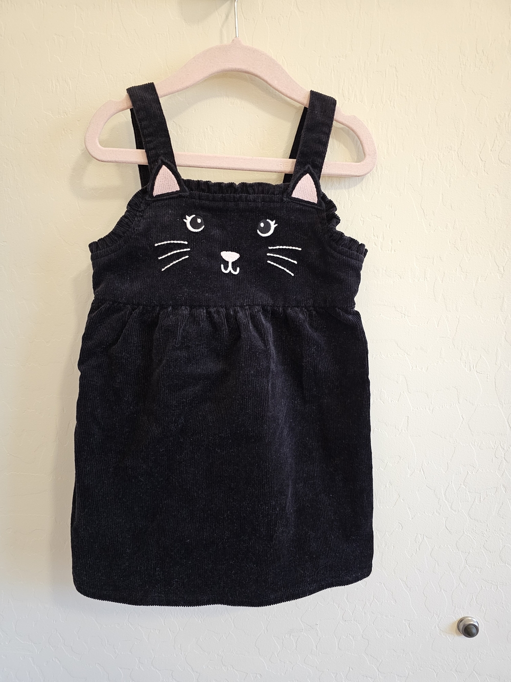 Gymboree Girls Cat Corduroy Jumper Halloween 4T